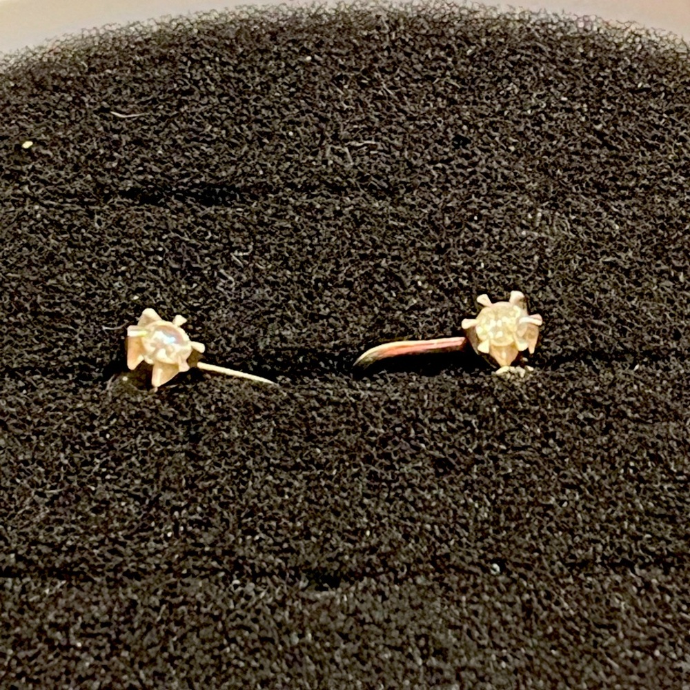 Platinum diamond  earrings